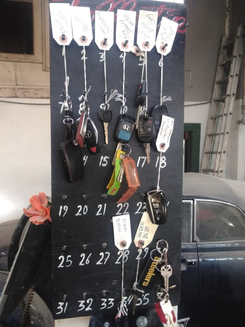 Tom Martin's Body Shop collision repair in progress